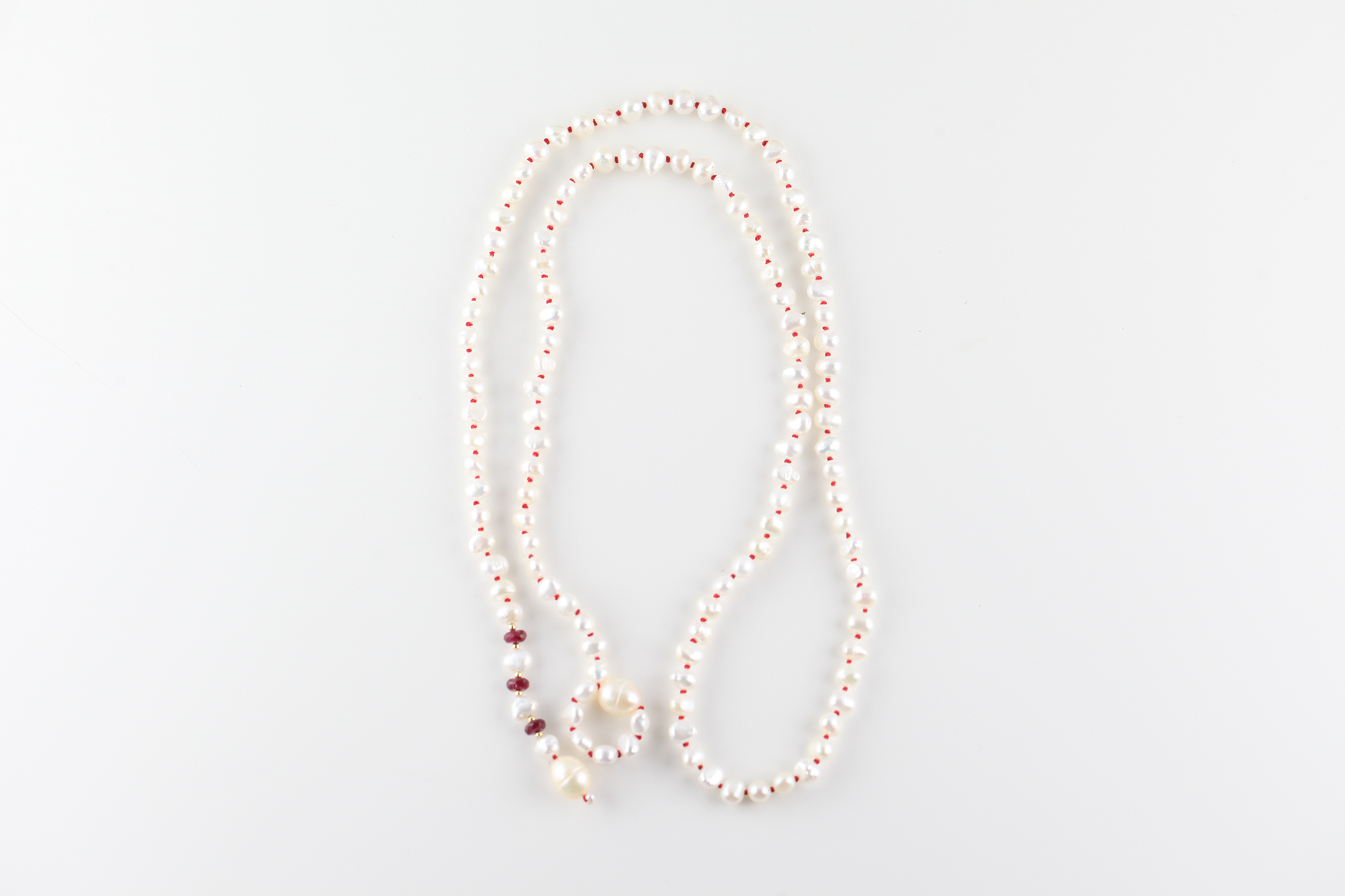 【受注】ALL KNOT RUBY_LARIAT