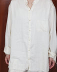 mayumi murasawa shirt_オーガニックコットン_スタンドシャツ