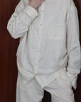mayumi murasawa shirt_オーガニックコットン_スタンドシャツ