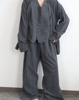 mayumi murasawa shirt_パイルコットン_Vシャツ