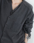 mayumi murasawa shirt_パイルコットン_Vシャツ