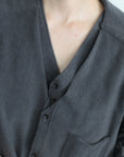 mayumi murasawa shirt_パイルコットン_Vシャツ
