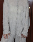 mayumi murasawa shirt_ベージュチェック_シャツ