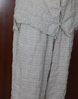 mayumi murasawa shirt_ベージュチェック_シャツ