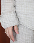 mayumi murasawa shirt_ベージュチェック_シャツ