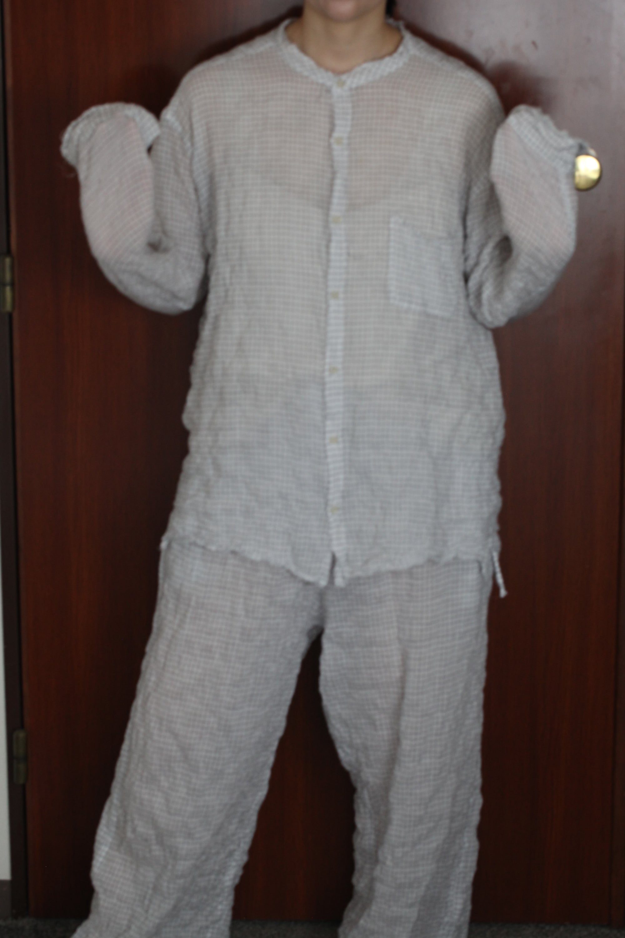 mayumi murasawa shirt_白黒チェック_シャツ