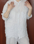 mayumi murasawa shirt_白黒チェック_シャツ
