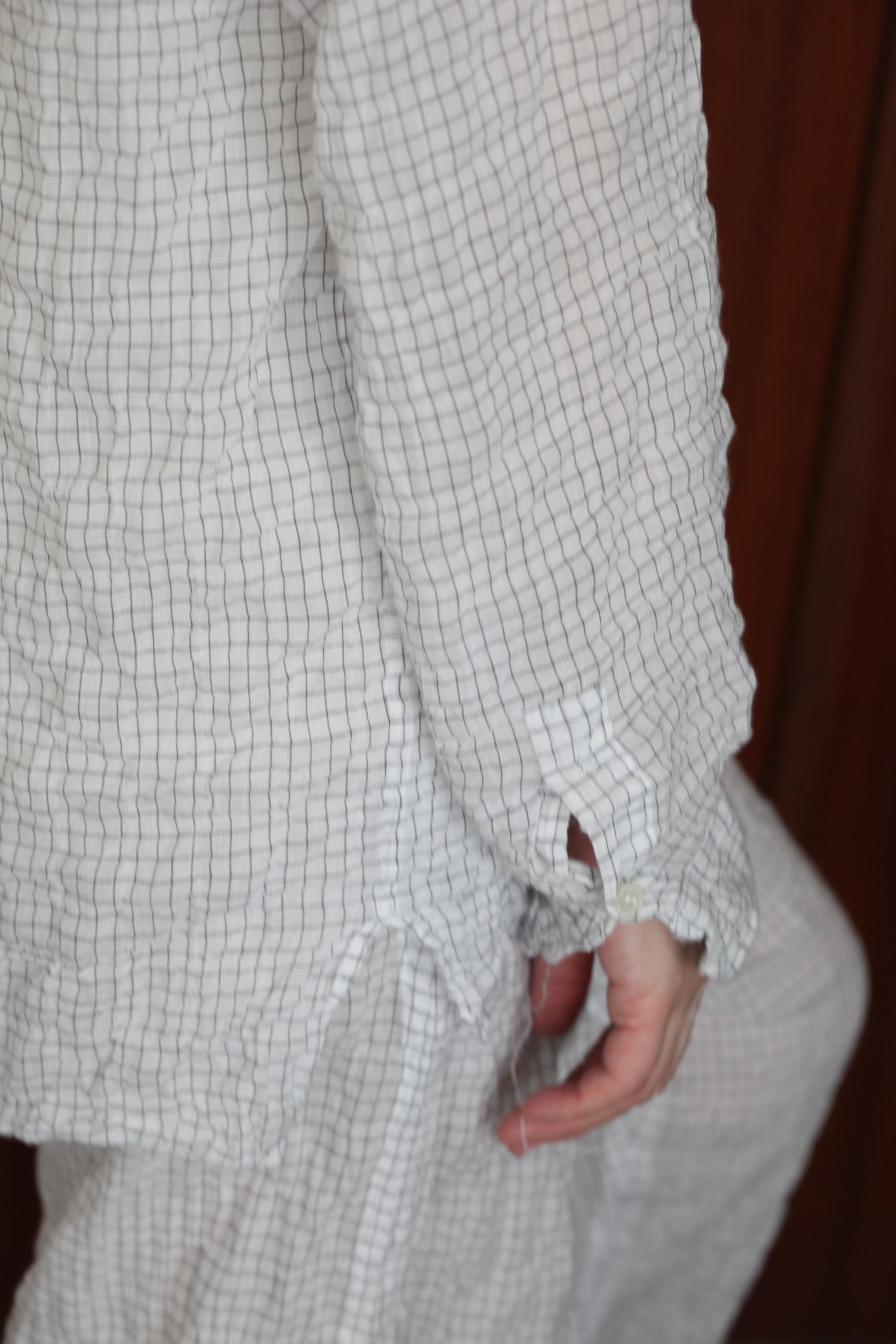 mayumi murasawa shirt_白黒チェック_シャツ