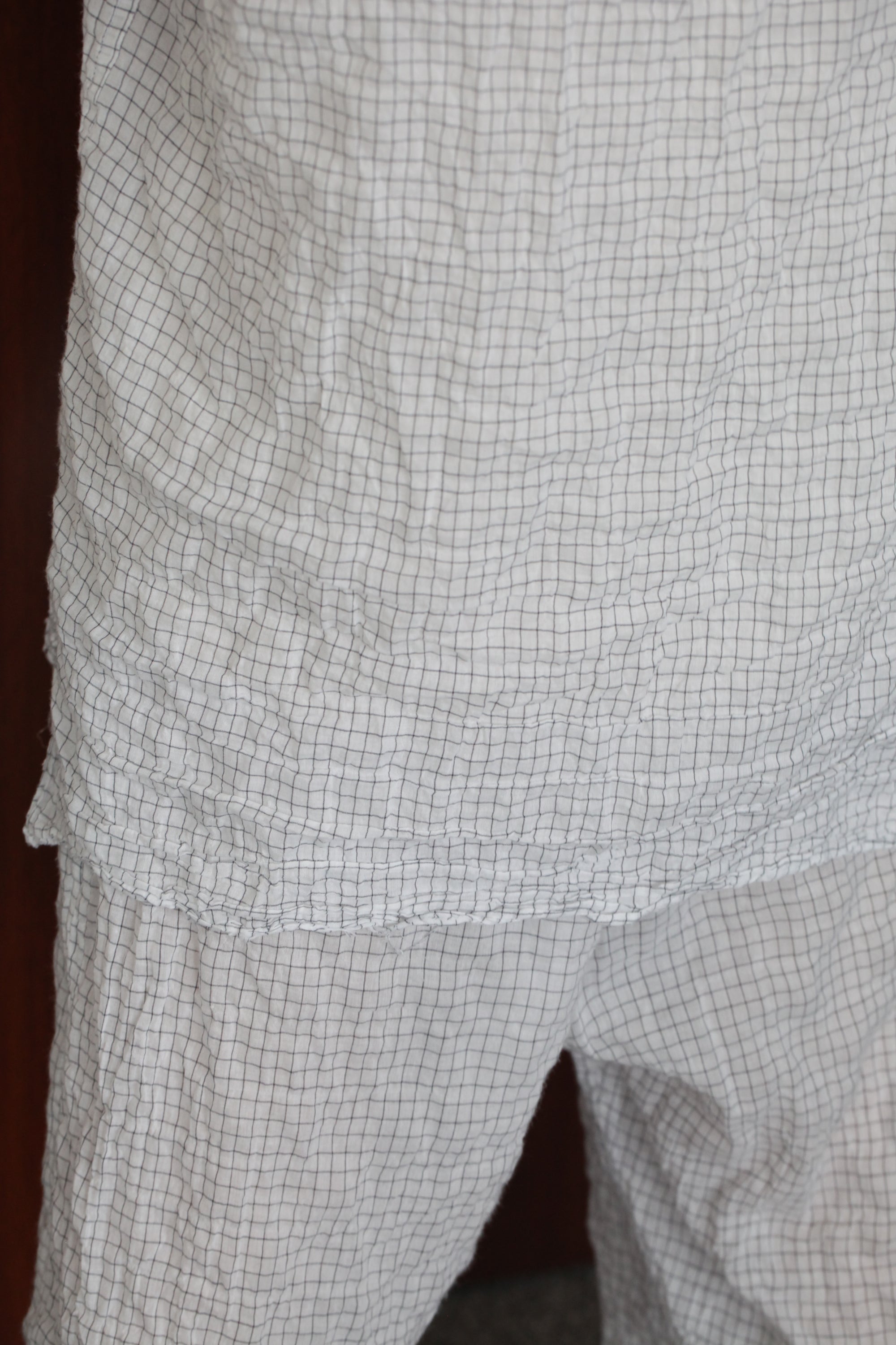 mayumi murasawa shirt_白黒チェック_シャツ