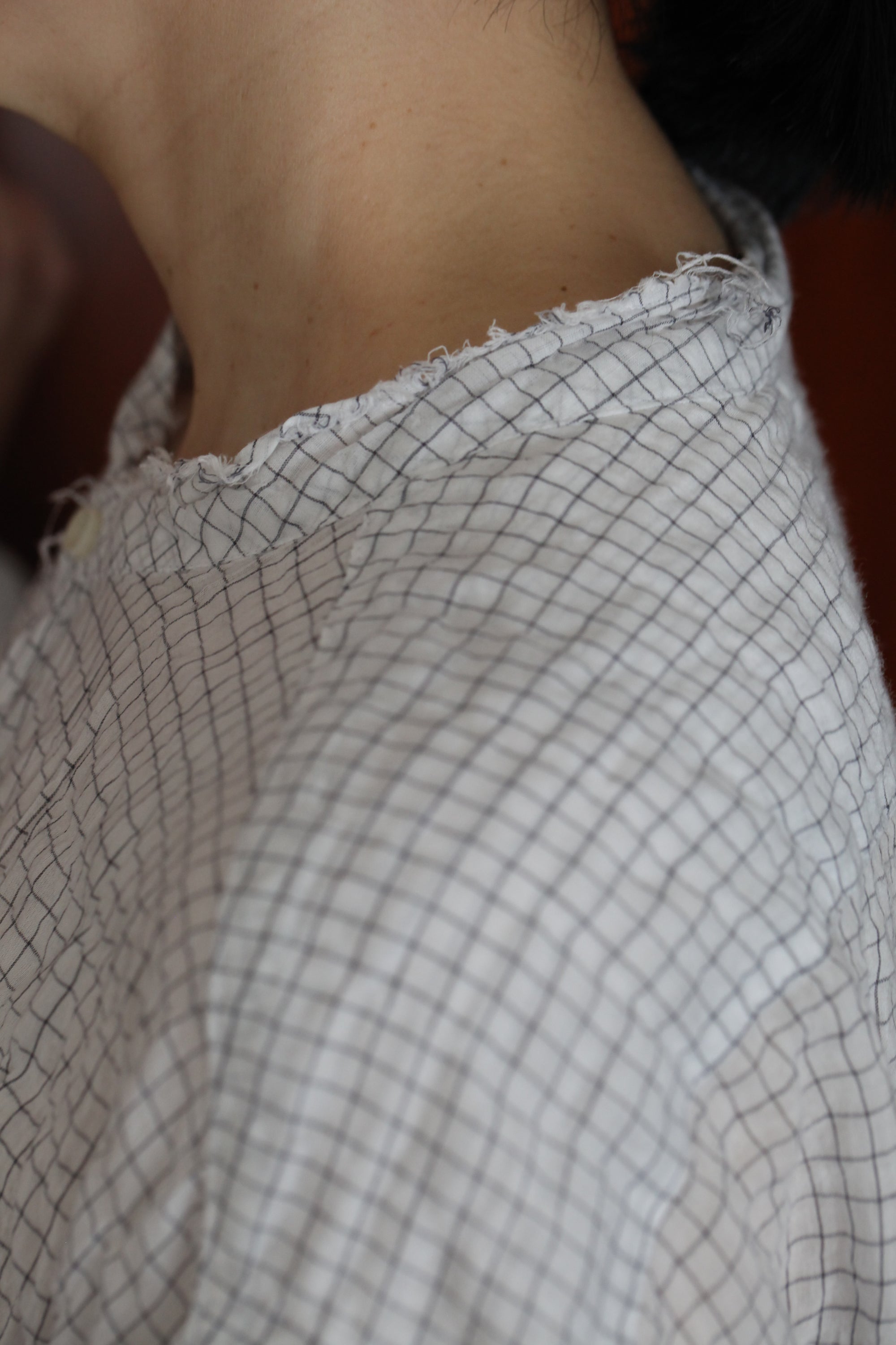 mayumi murasawa shirt_白黒チェック_シャツ