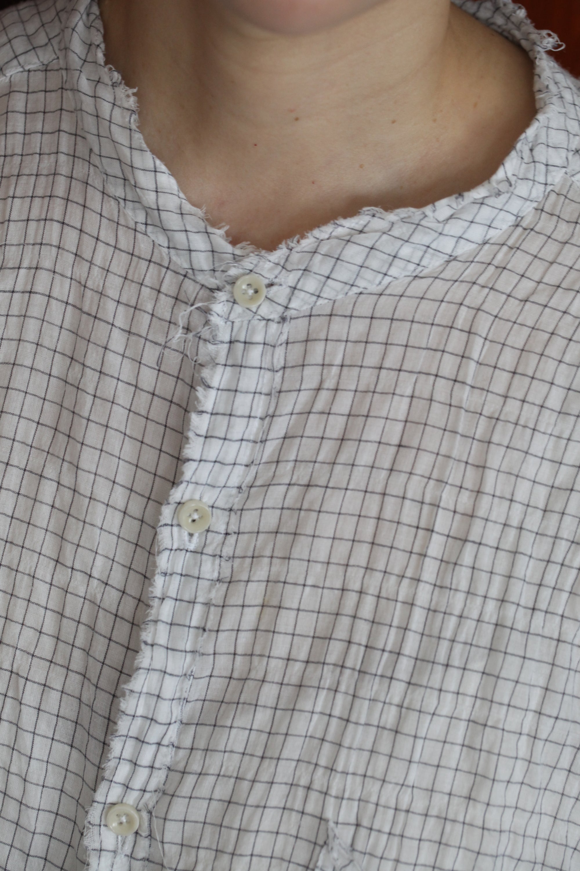 mayumi murasawa shirt_白黒チェック_シャツ
