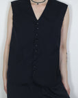 mayumi murasawa shirt_ウールネイビー _ベスト