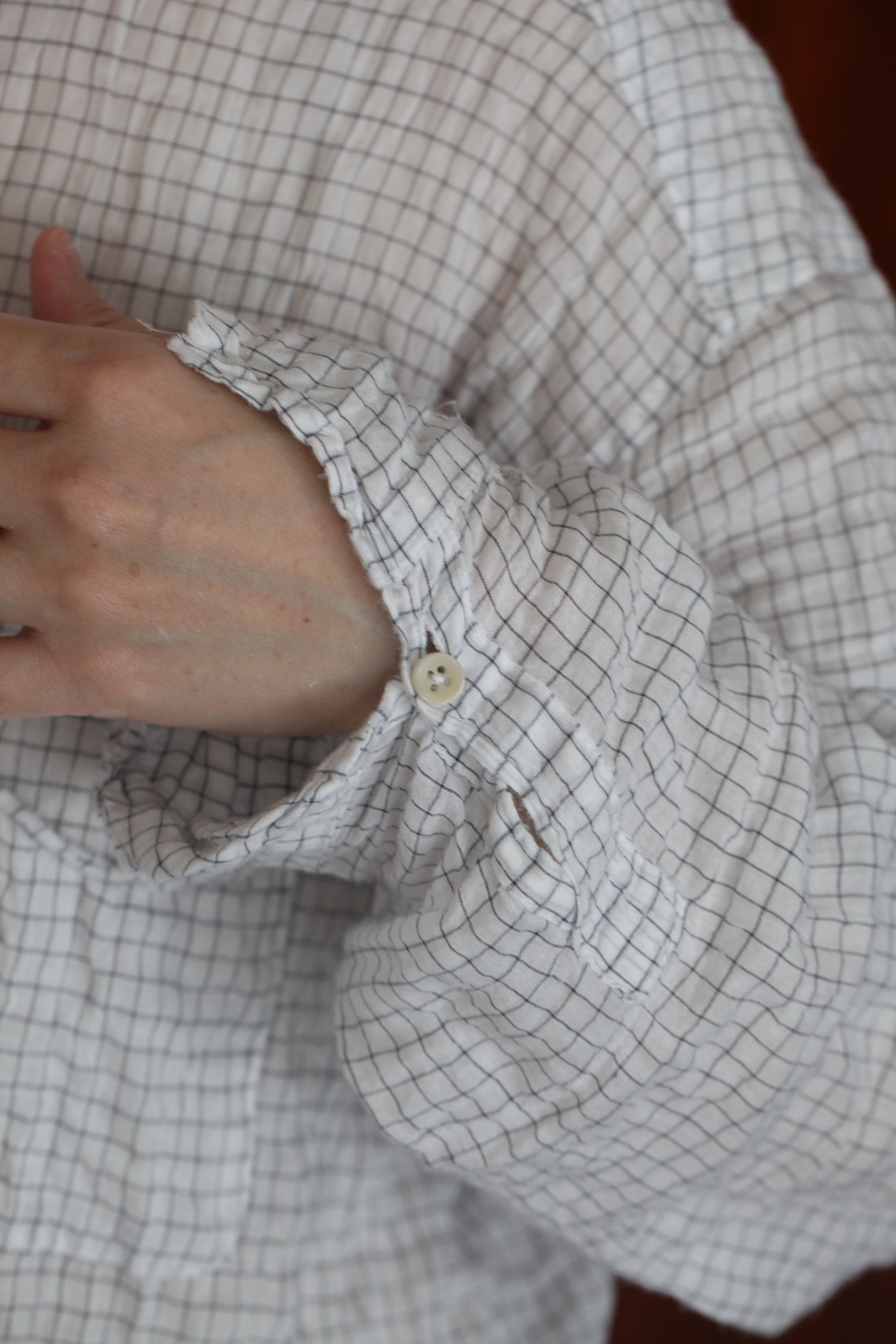 mayumi murasawa shirt_白黒チェック_シャツ