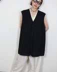 mayumi murasawa shirt_ウールネイビー _ベスト