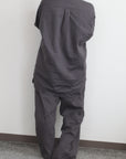 mayumi murasawa shirt_オーガニックコットングレー_セットアップ