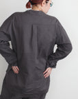 mayumi murasawa shirt_オーガニックコットングレー_セットアップ
