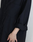Yang Shirt ヤンシャツ_ウールネイビー