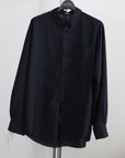 Yang Shirt ヤンシャツ_ウールネイビー