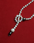 ALL KNOT BLACK PEARLS_LARIAT