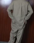 mayumi murasawa shirt_ベージュ_スタンドシャツ
