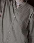 mayumi murasawa shirt_ベージュ_スタンドシャツ