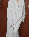 mayumi murasawa shirt_リネン和紙_Vシャツ