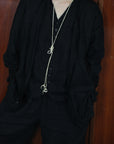 mayumi murasawa shirt_黒リネン_ベスト