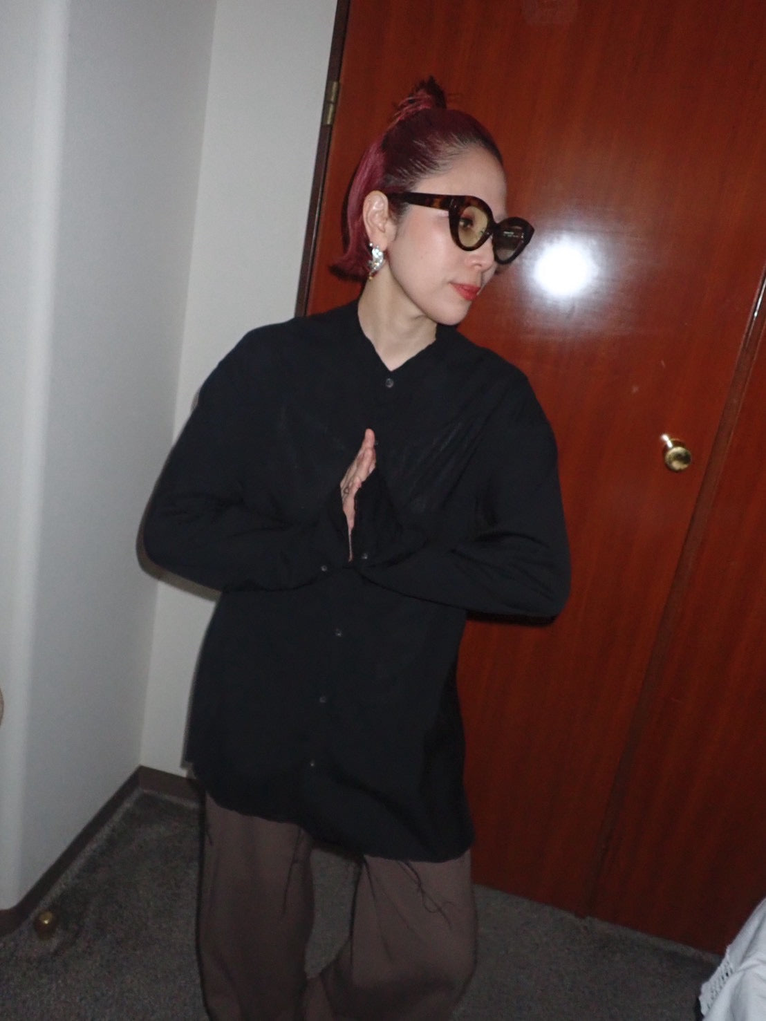 mayumi murasawa shirt_ウール黒