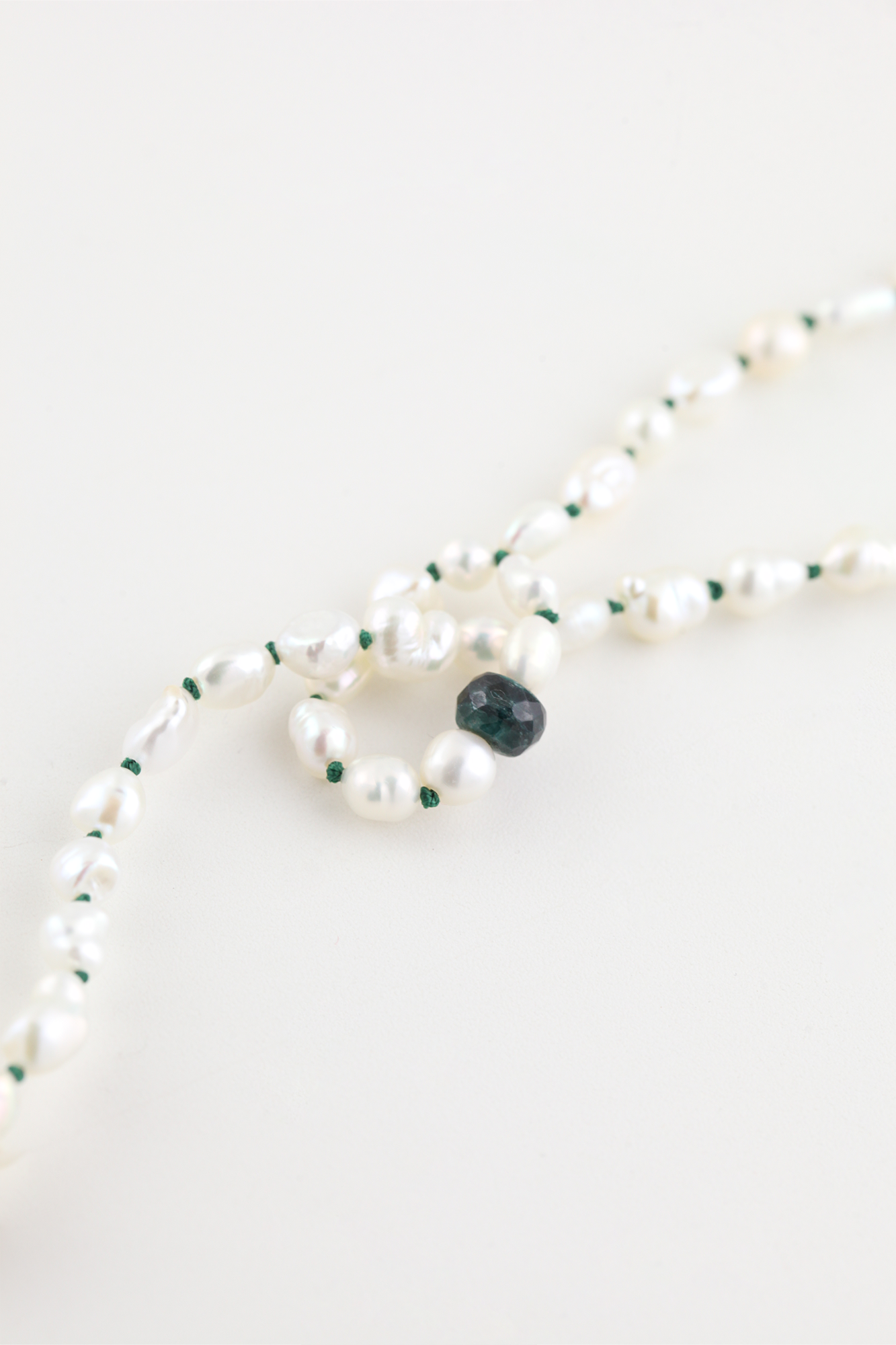 ALL KNOT EMERALD LARIAT