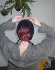 紐付きヘアバンド_黒
