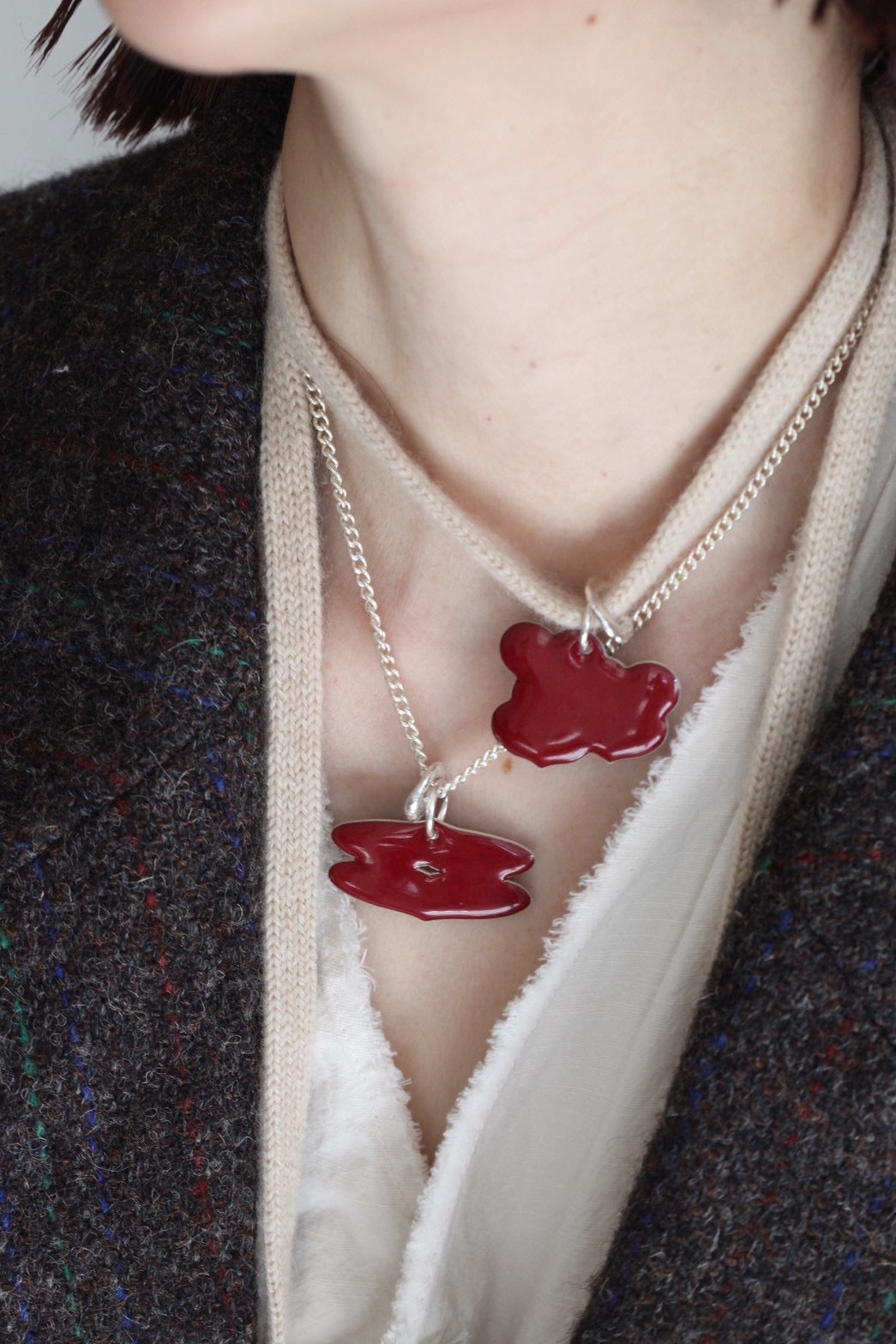 チャームのためのネックレス_カシミヤ – mayumi murasawa