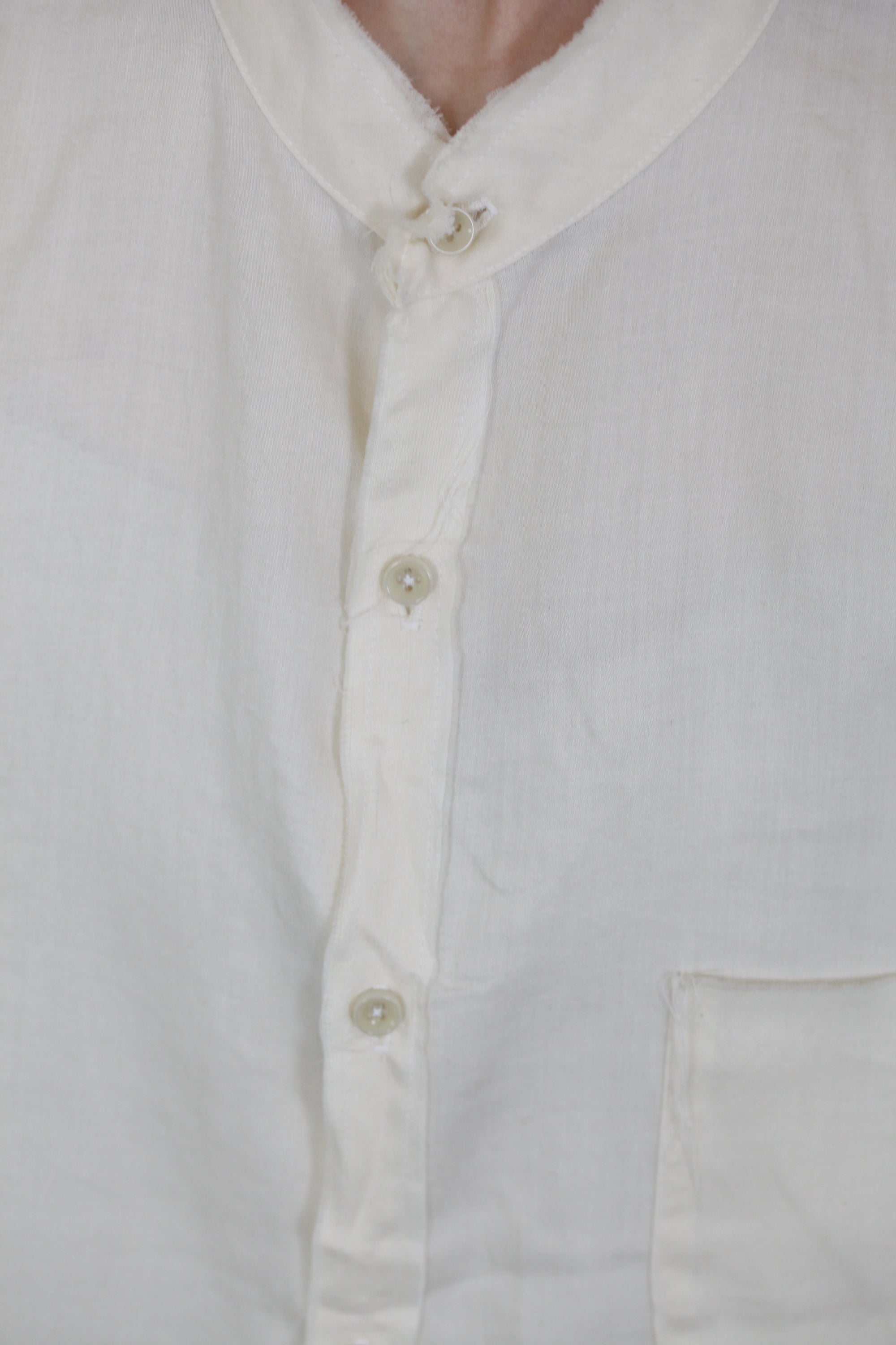 mayumi murasawa shirt_オーガニックコットン_スタンドシャツ