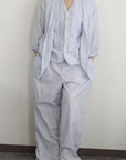 mayumi murasawa shirt_ブルーストライプ_Vシャツ