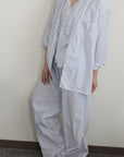 mayumi murasawa shirt_ブルーストライプ_Vシャツ