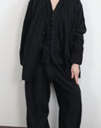 mayumi murasawa shirt_黒コットン_Vシャツ