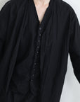 mayumi murasawa shirt_黒コットン_Vシャツ