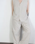 mayumi murasawa shirt_ベージュストライプ_ベスト