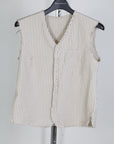 mayumi murasawa shirt_ベージュストライプ_ベスト