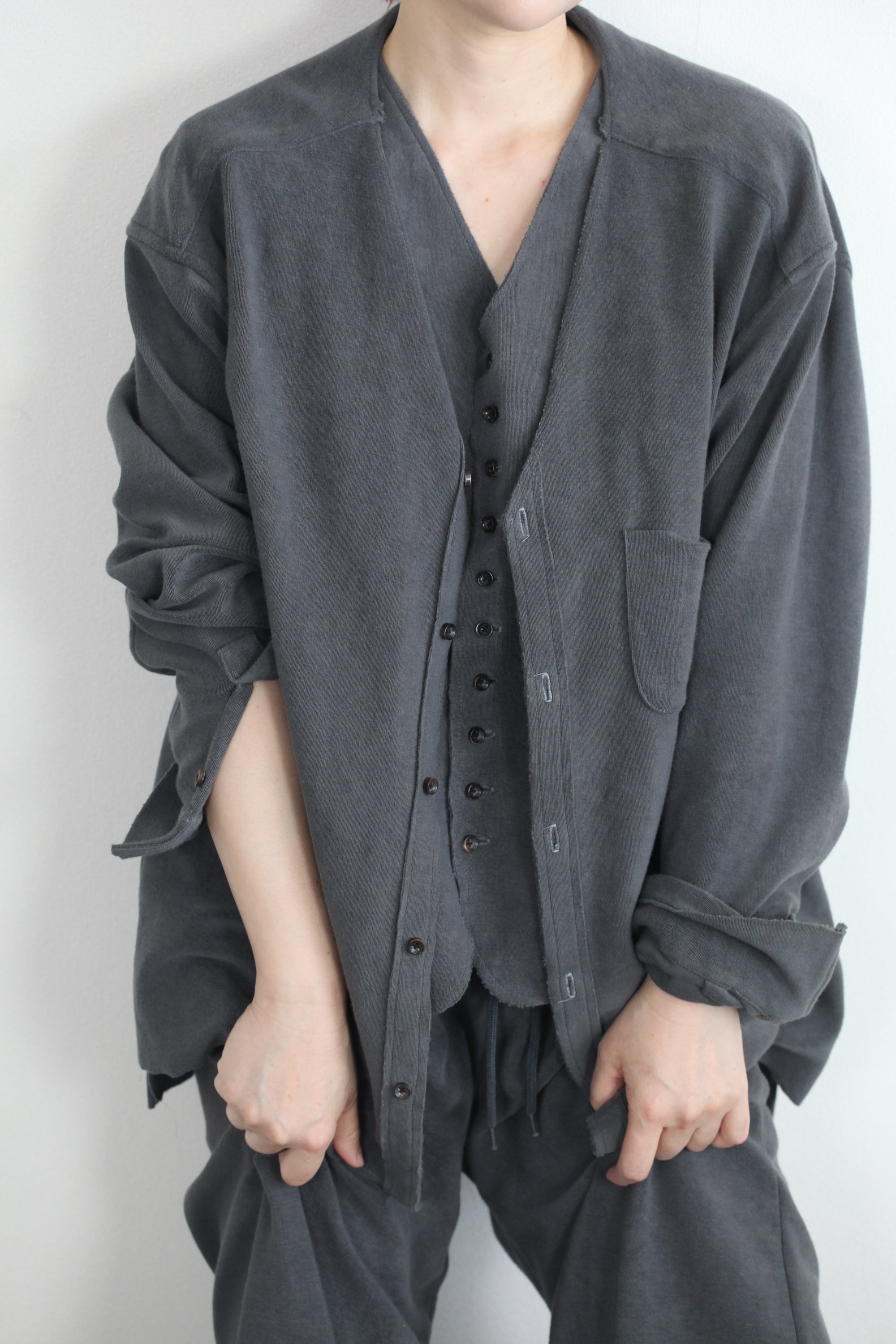 mayumi murasawa shirt_パイルコットン_Vシャツ