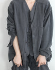 mayumi murasawa shirt_パイルコットン_Vシャツ
