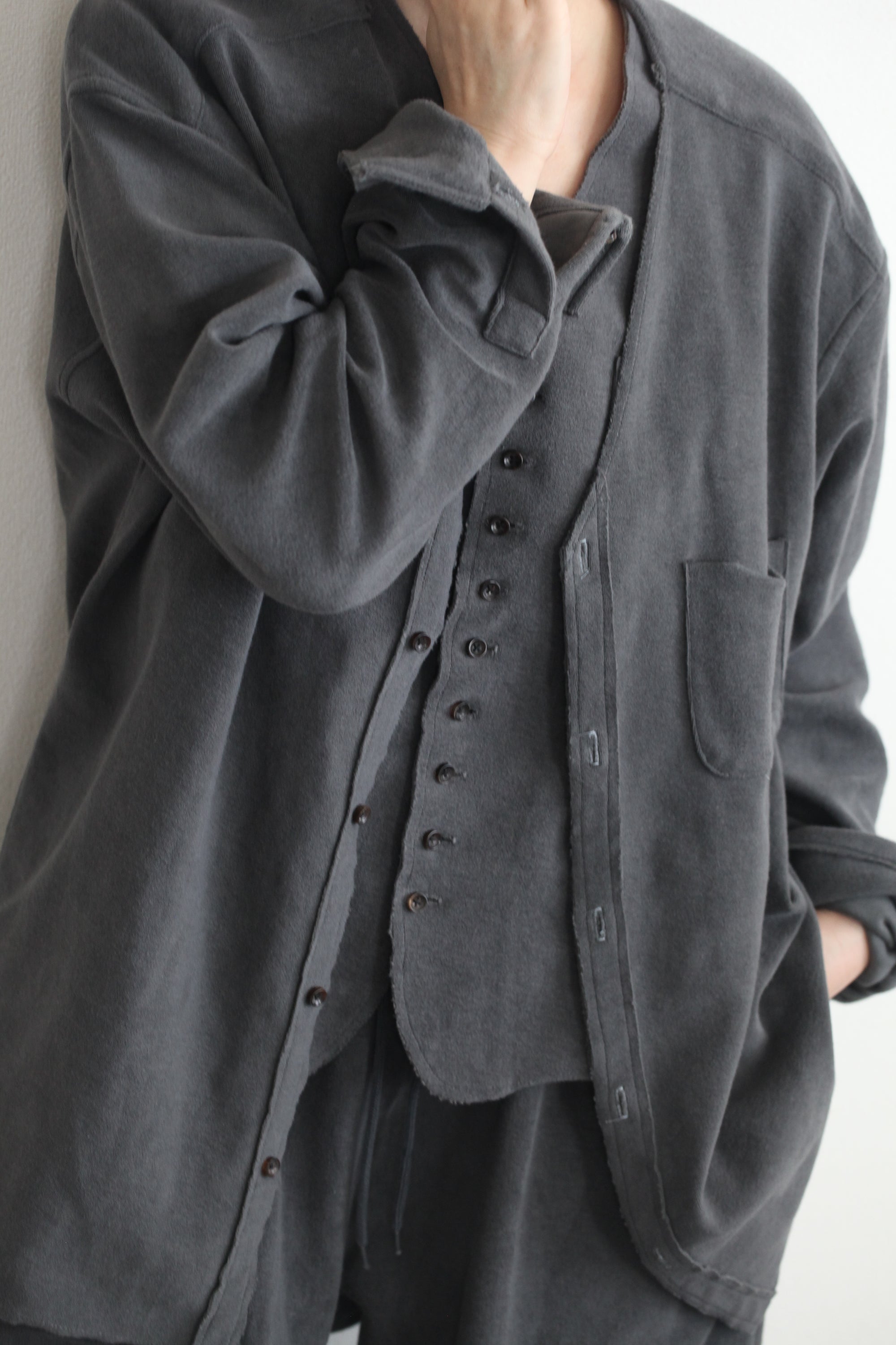mayumi murasawa shirt_パイルコットン_Vシャツ
