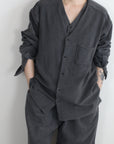 mayumi murasawa shirt_パイルコットン_Vシャツ