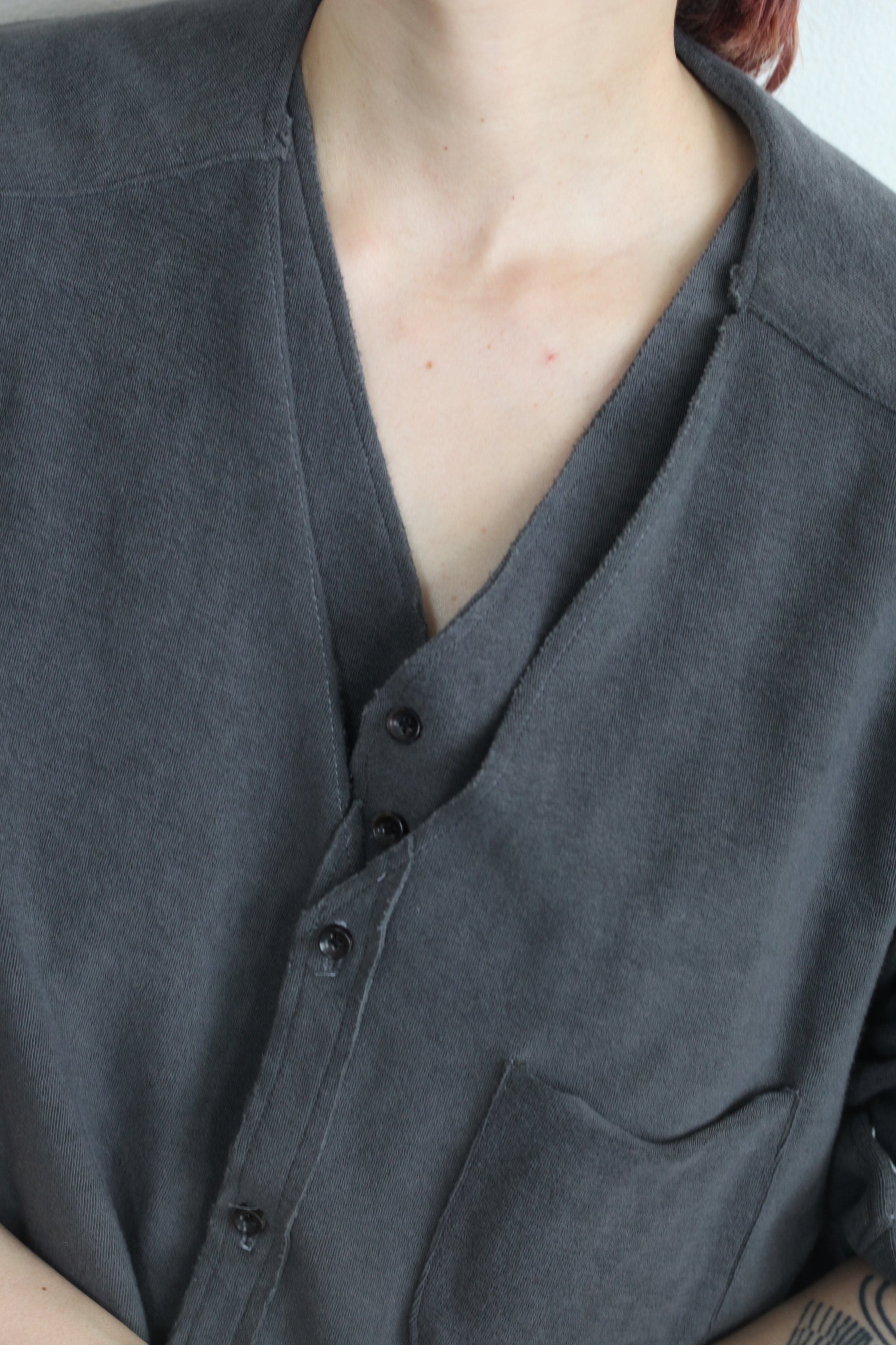 mayumi murasawa shirt_パイルコットン_Vシャツ