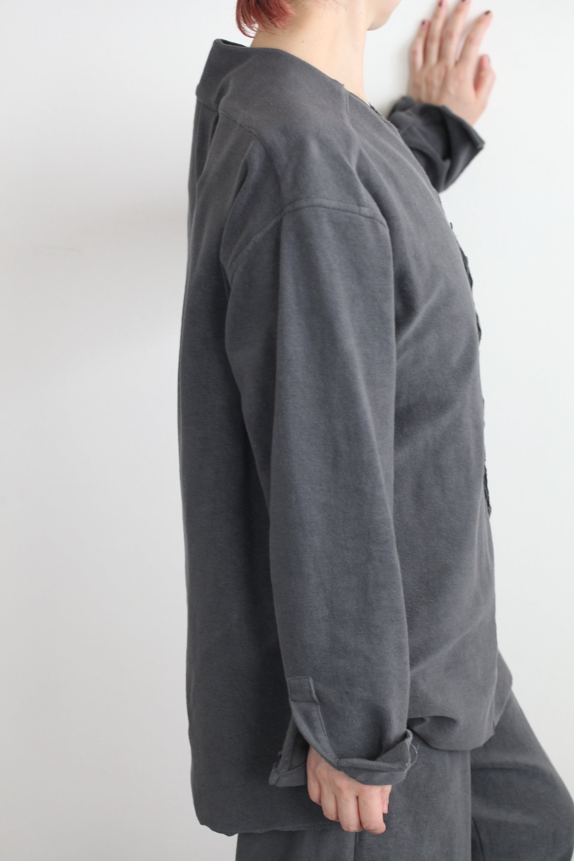 mayumi murasawa shirt_パイルコットン_Vシャツ