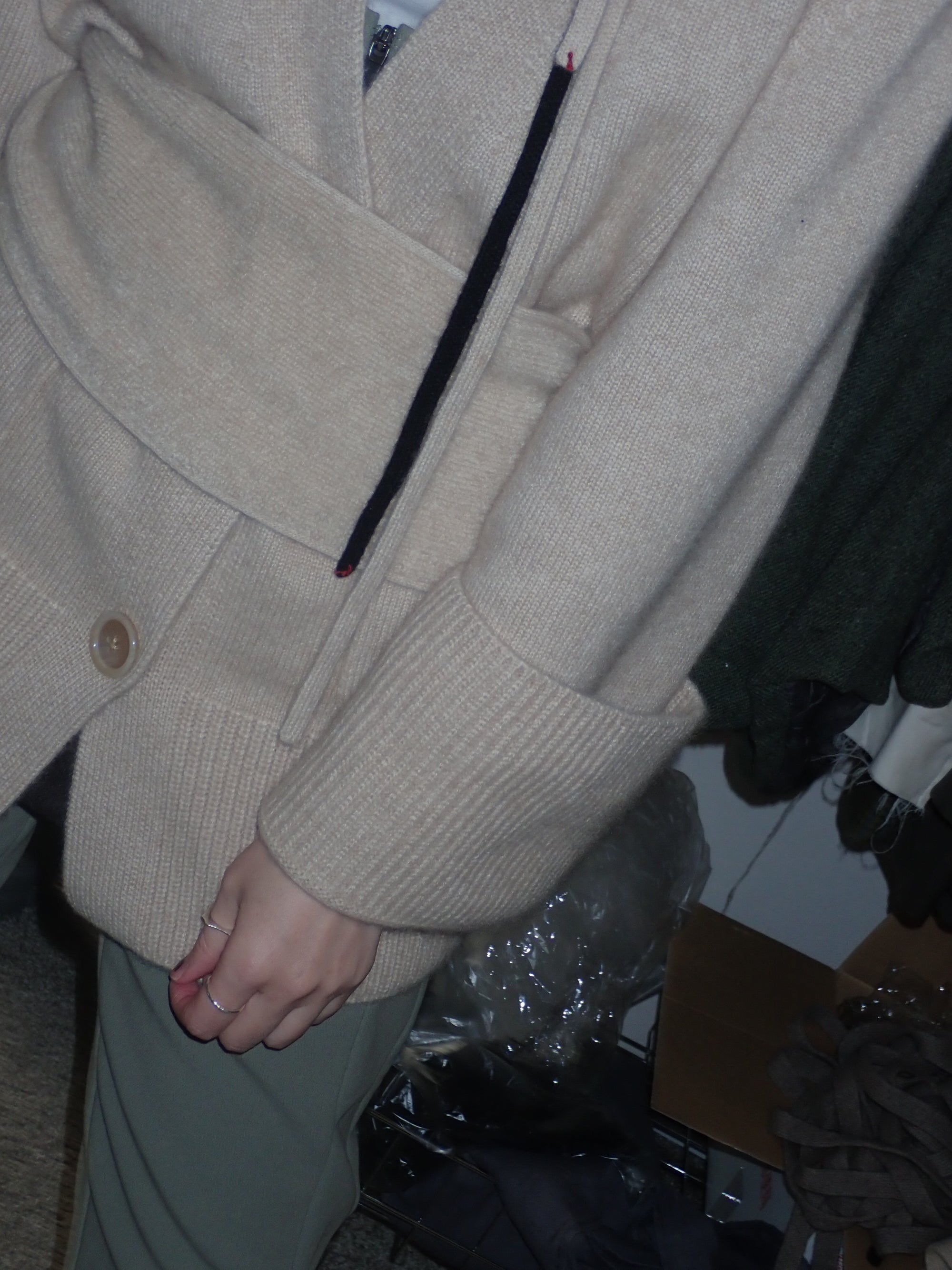 紐付きヘアバンド_パイル