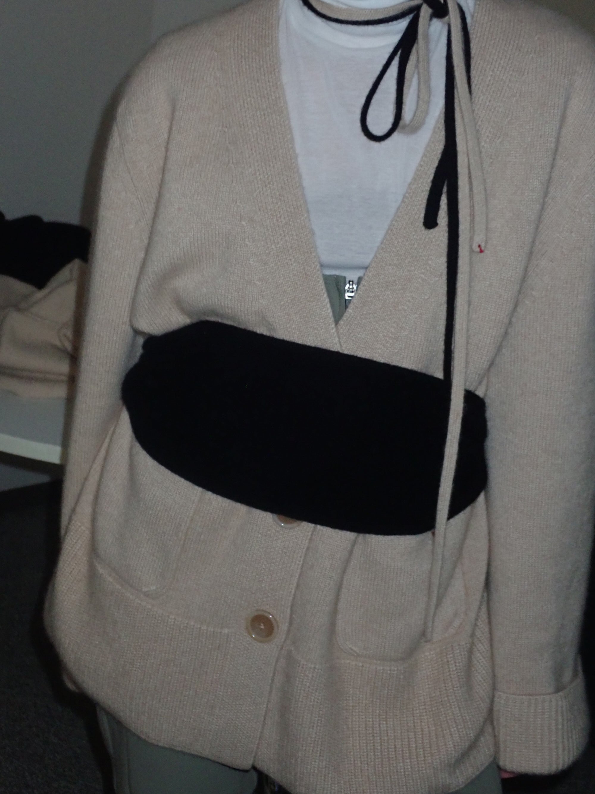 紐付きヘアバンド_パイル