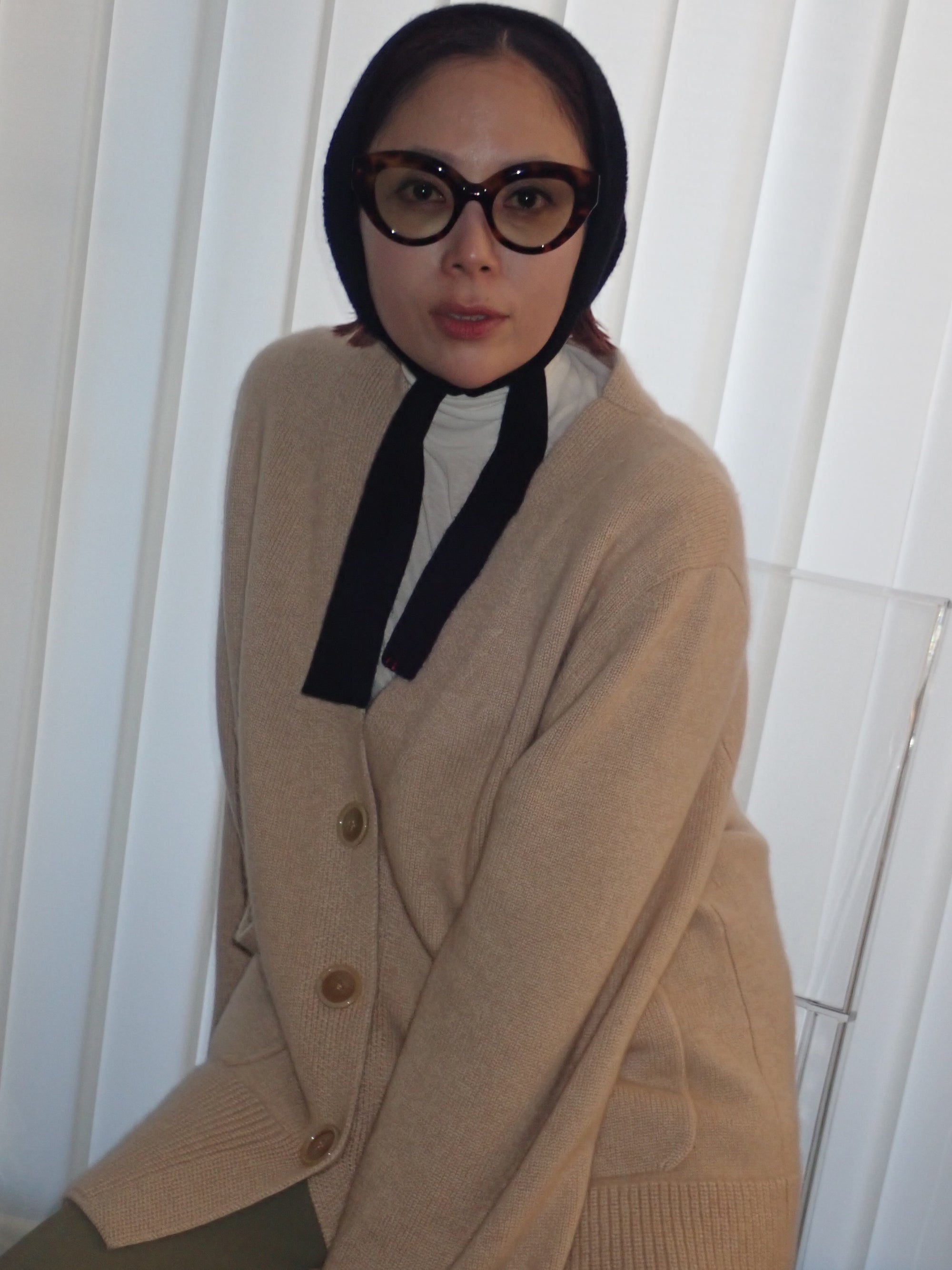 紐付きヘアバンド_パイル