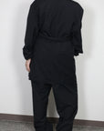 mayumi murasawa shirt_ウールブラック_ガウン+ベルト