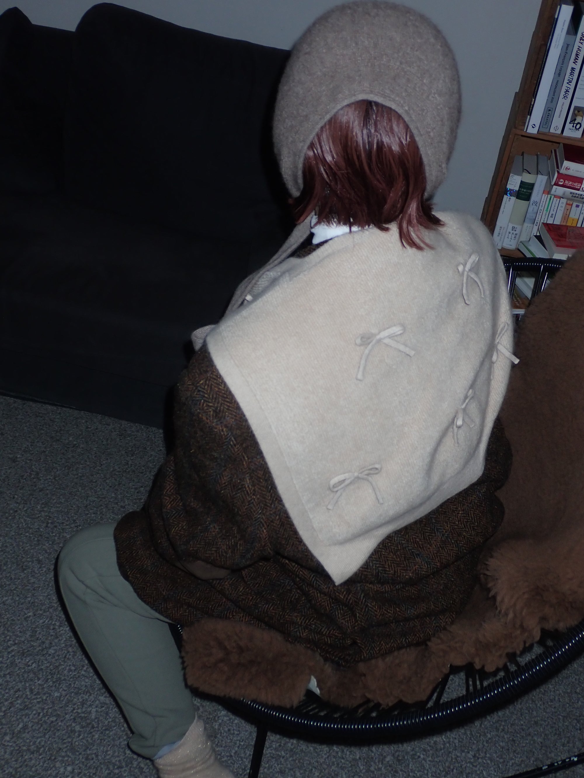 紐付きヘアバンド_パイル