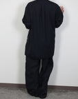 mayumi murasawa shirt_ウールネイビー _Vシャツ